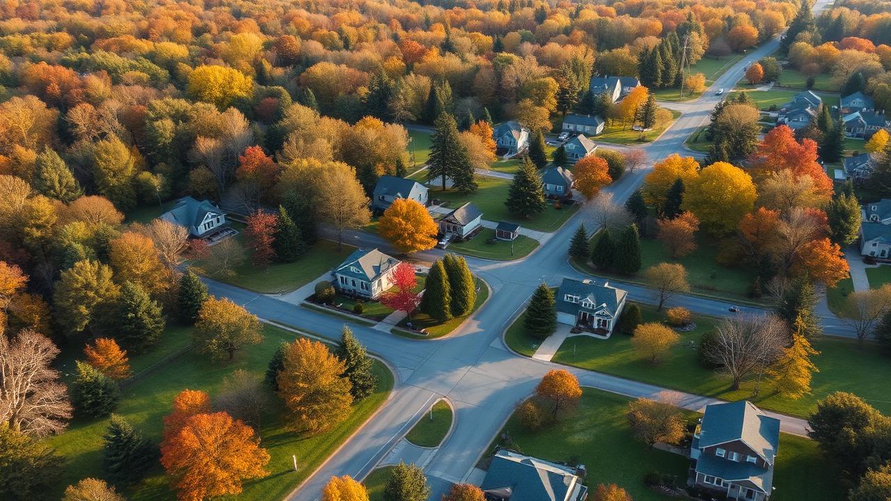 Residential neighborhood in northern Pennsylvania representing the JC's Appliance Repair Service service area.