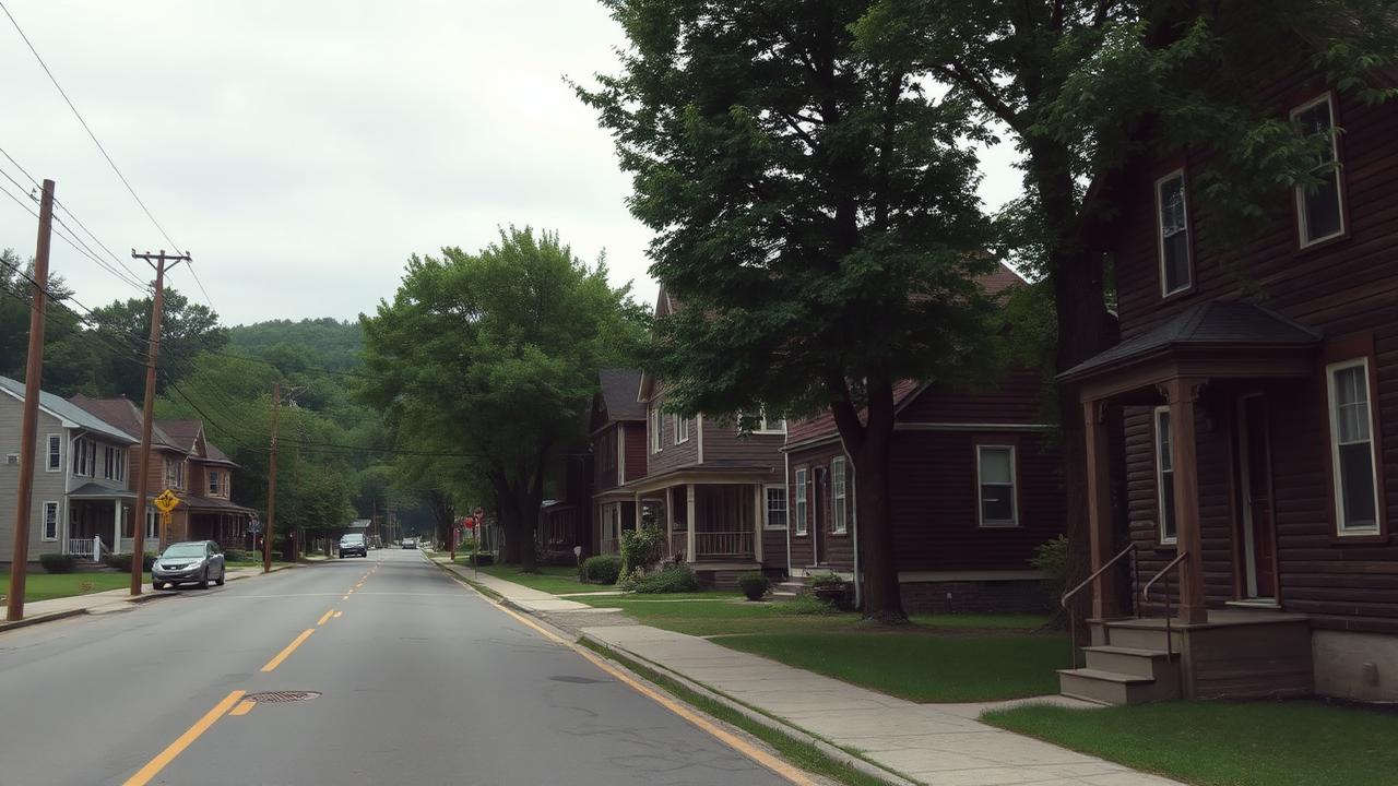 Residential street in Susquehanna, Pennsylvania representing service coverage by JC's Appliance Repair Service.